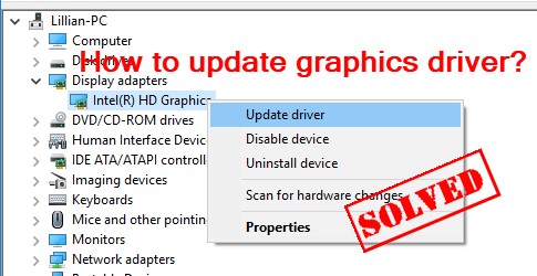 update graphics drivers | youtube does not work on chrome