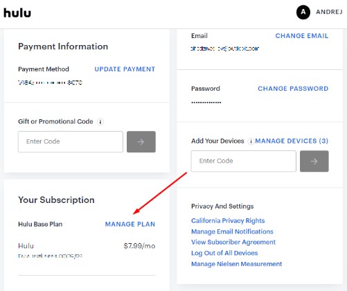 click Your Subscription | Block Ads on Hulu