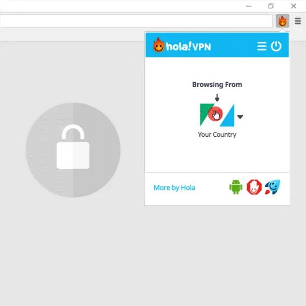 Select the Hola | how to change netflix region without vpn