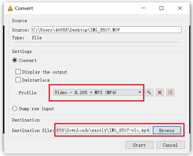 Video - H.264 + MP3 (MP4)
