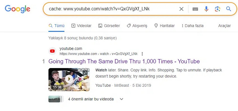 stored version exists | how to watch deleted YouTube videos