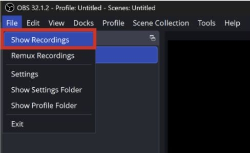 highlighted recordings | Where Does OBS Save Recordings
