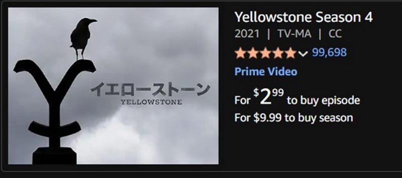 watching yellowstone season 4 | can i watch season 4 of yellowstone on amazon prime
