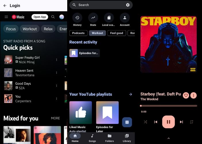 refresh the app | YouTube Music Premium APK