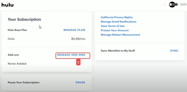 navigate to your account | is game of thrones on hulu 