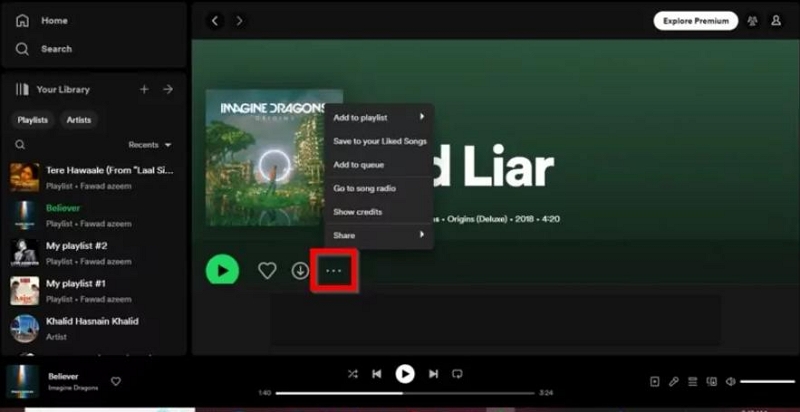 select Add to playlist | Add Songs to Spotify Playlists