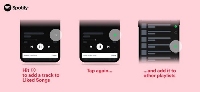tap plus icon twice | Add Songs to Spotify Playlists
