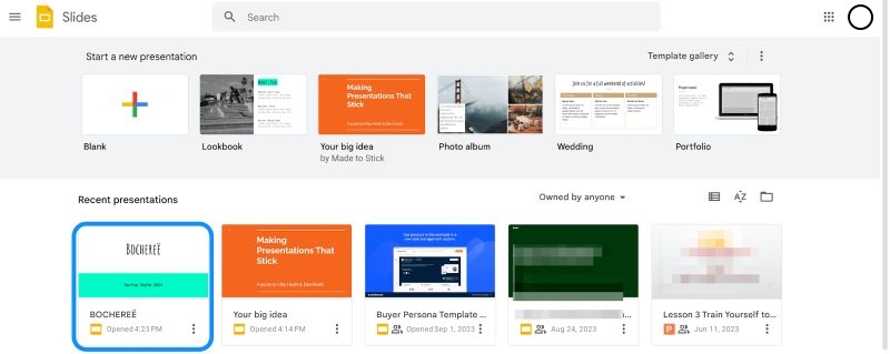 pick the presentation | Add YouTube Music to Google Slides