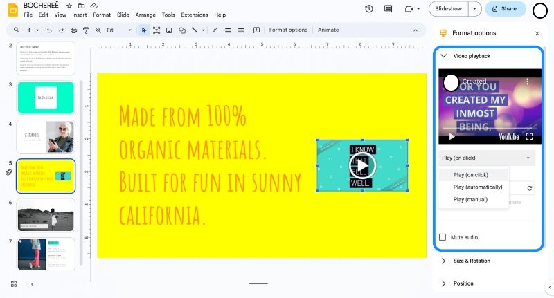 resize YouTube videos | Add YouTube Music to Google Slides