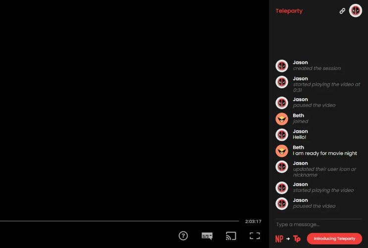 type messages | Watch Netflix on FaceTime