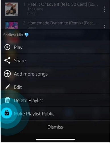 public playlist | Amazon Music vs Spotify