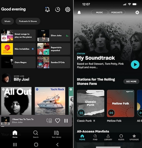 amazon music interface | Amazon Music vs Spotify