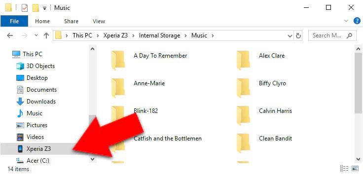 Android logo in File Explorer | Download Apple Music on Android
