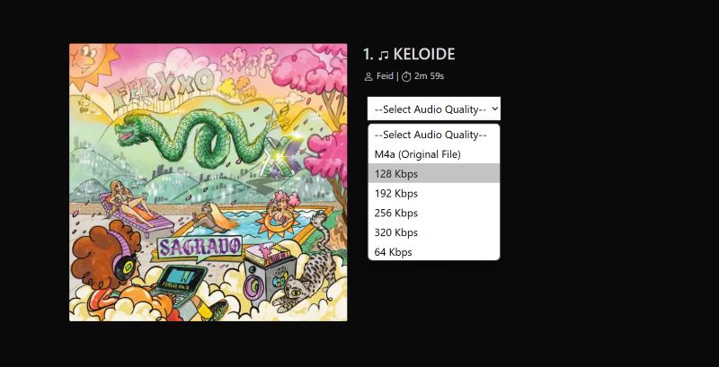 select desired format | Apple Music Downloaders Online