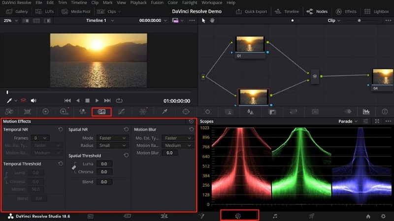 switch to Color tab | Video Enhancement Software