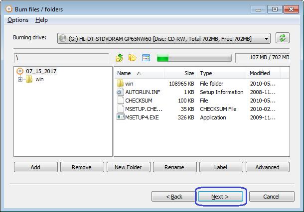 add videos files | burn netflix video to dvd