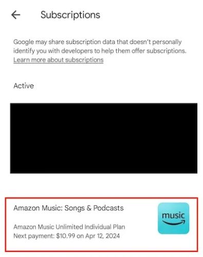 list of active subscriptions | Why Am I Being Charged for Amazon Music