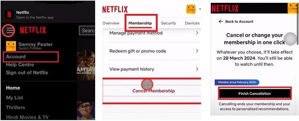 find your netflix subscription | spotify receipt