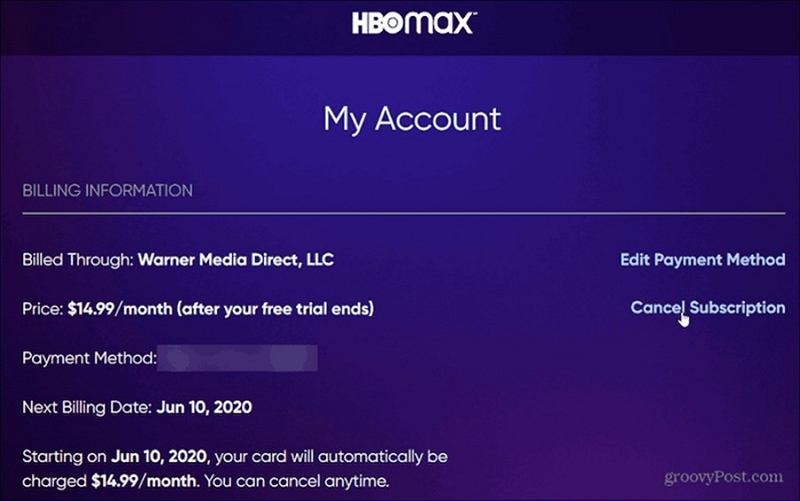 update your payment method | hbomax/tv sign in