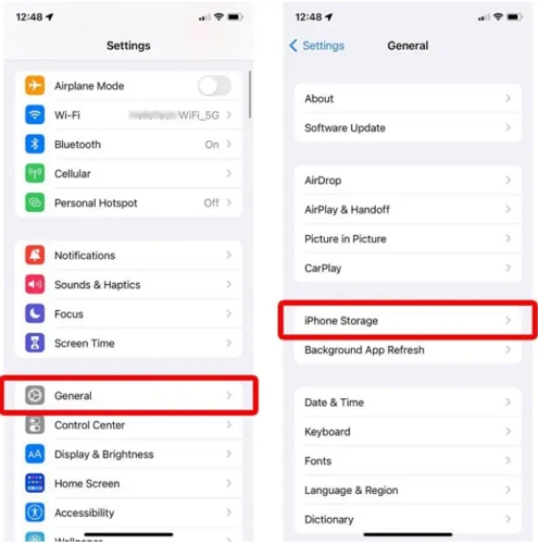 tap iPhone Storage | Can't Add Apple Music to Sonos with Correct Password