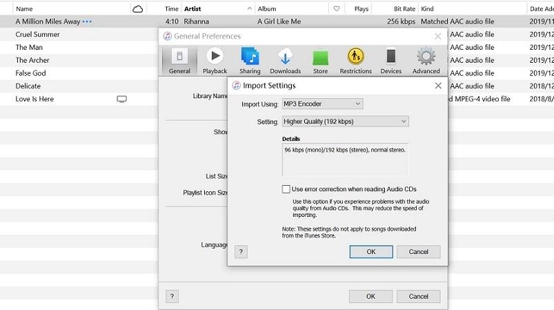 click MP3 Encoding | Convert Protected iTunes Store M4P to MP3