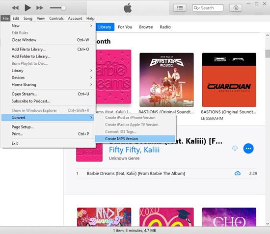 select Convert | Convert Protected iTunes Store M4P to MP3