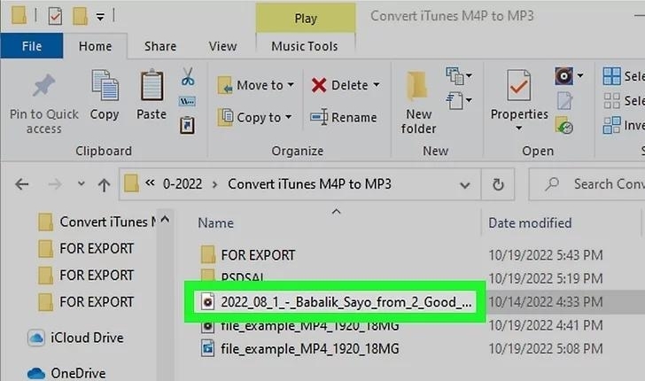 select Show in Windows Explorer | Convert Protected iTunes Store M4P to MP3