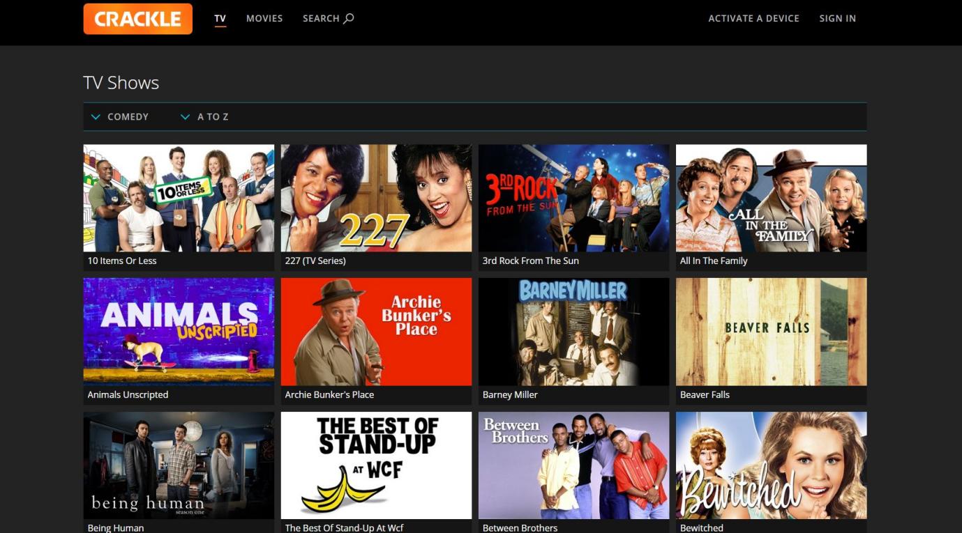 Crackle | sflix alternatives