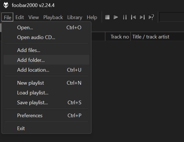choose Add Folder | Crossfade Songs on Spotify