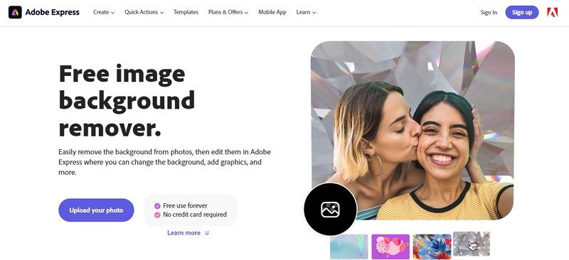 Adobe Express | remove background PNG online