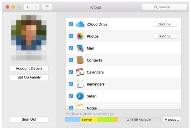 back up Mac iCloud | OS X EL Capitan Factory Reset