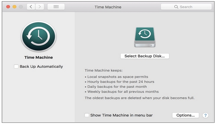 back up Mac Time Machine | OS X EL Capitan Factory Reset