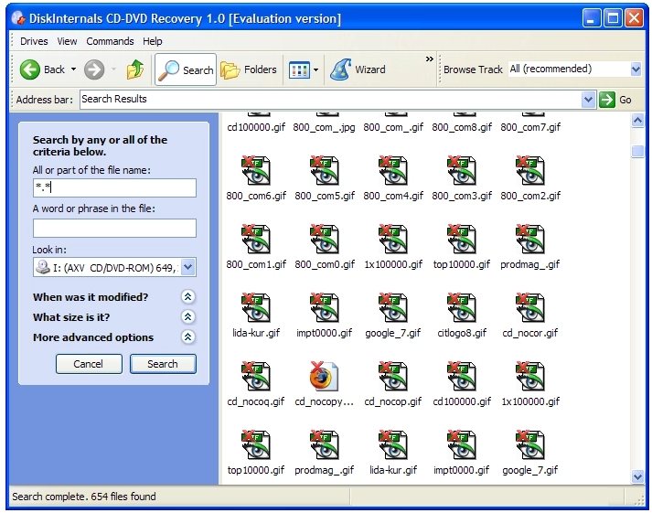 cd dvd recovery | Diskinternals Raid Recovery