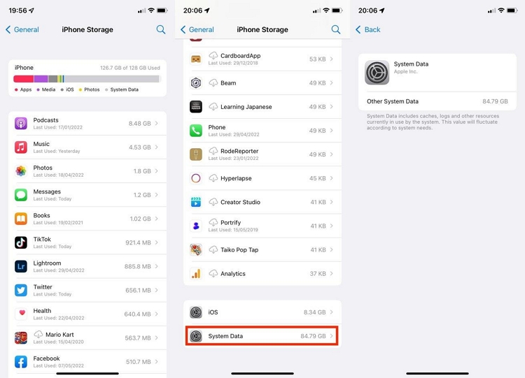 check iPhone storage | How to Clear System Data on iPhone
