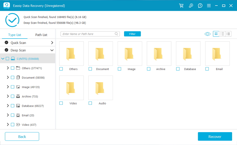 Eassiy data recovery step 3 | Disk Recovery