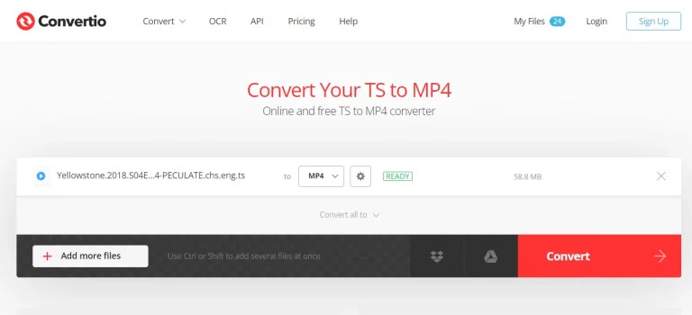 Convertio | TS to MP4