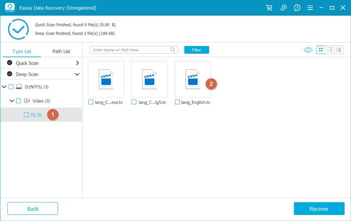 eassiy data recovery step 2 | Diskinternals Raid Recovery