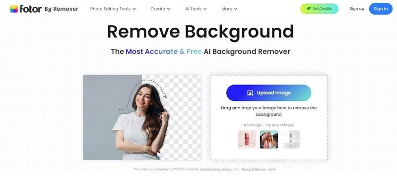 Fotor | ai background removal