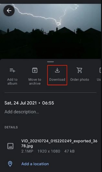 with Google Photos step 2 | recover permanently deleted photos android