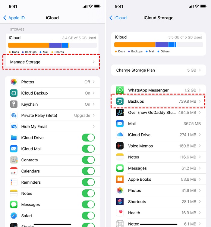 iCloud | not enough iCloud storage but there is