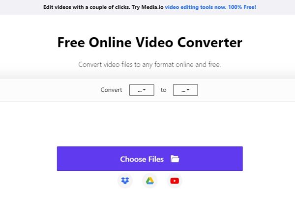 mediaio net | online video converter