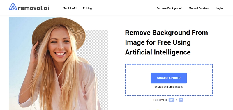 Removal.ai | automatic photo background remover