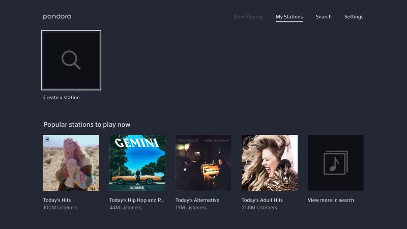 highlight the station | Delete Stations on Pandora