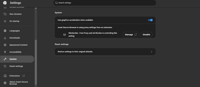 select Settings | Screenshot Amazon Prime Video