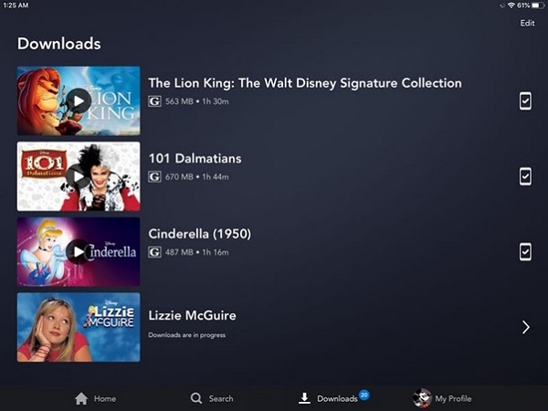 recorded movies | can you download movies on disney plus