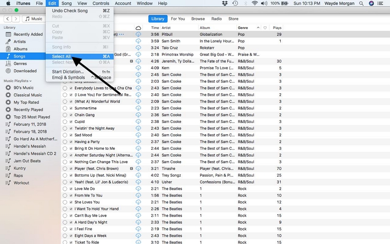 highlight all songs in Apple Music | Download All Apple Music at Once