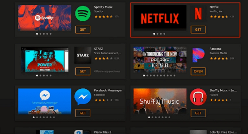 download the Netflix app | can you download netflix on amazon fire tablet