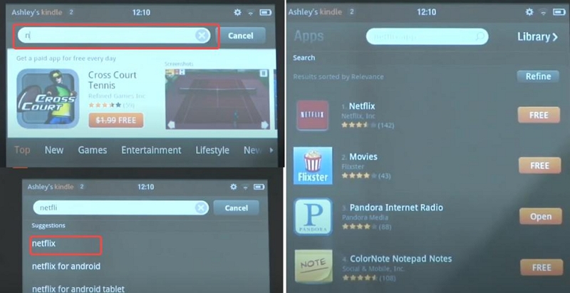 search netflix | download movies on netflix on kindle fire