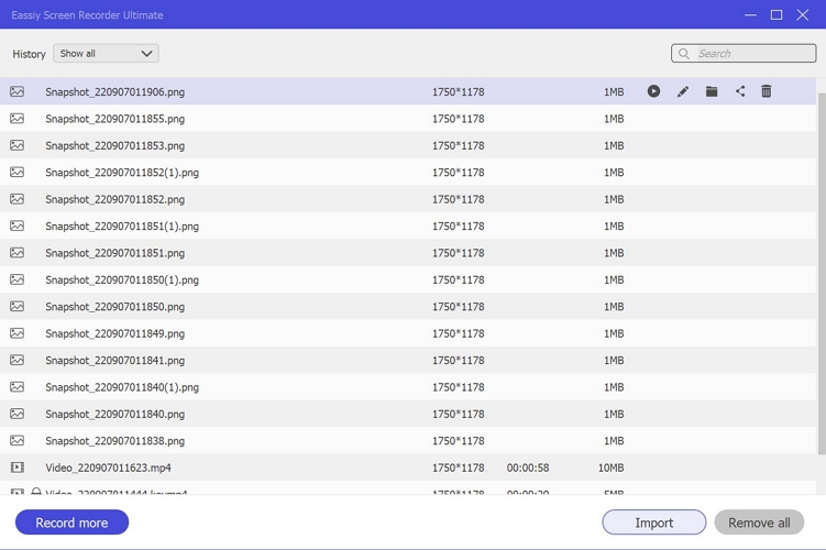 Recording History | Screenshot Amazon Prime Video