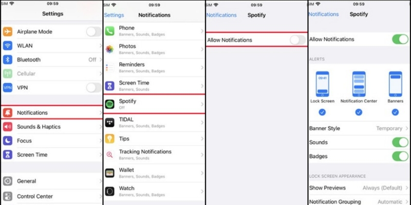 enable Allow Notifications | Spotify Not Working on Android Auto